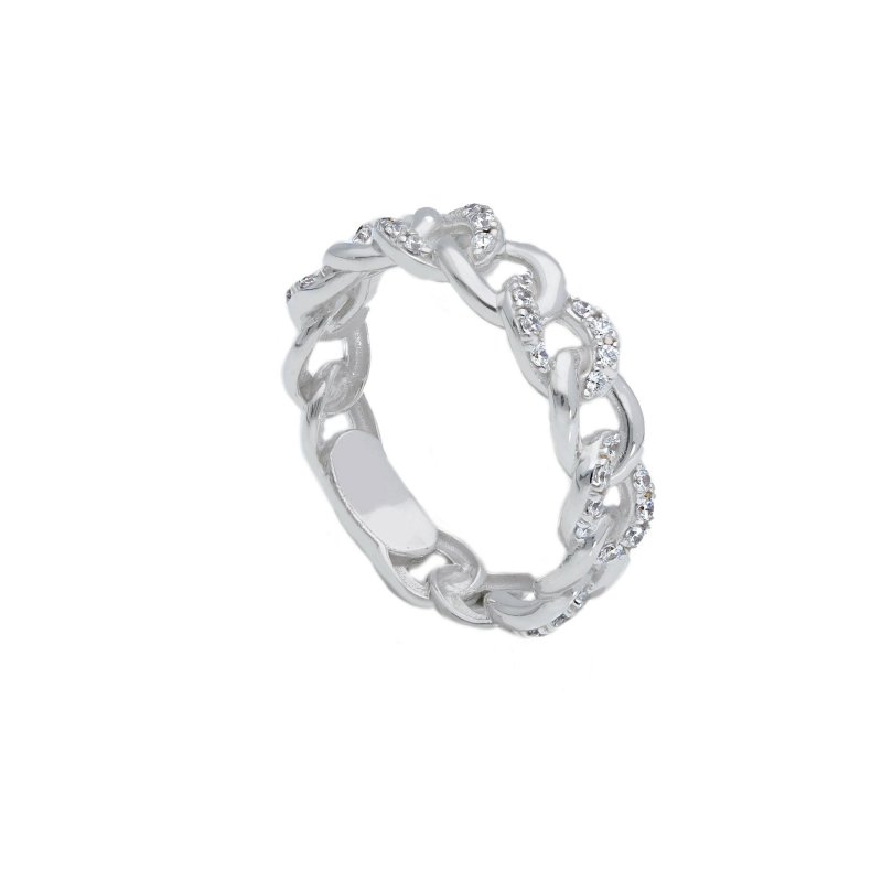 Songa Antonio - Anello Maglia - Oro Bianco