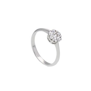 Songa Antonio - Anello Elemento Centrale - Oro Bianco