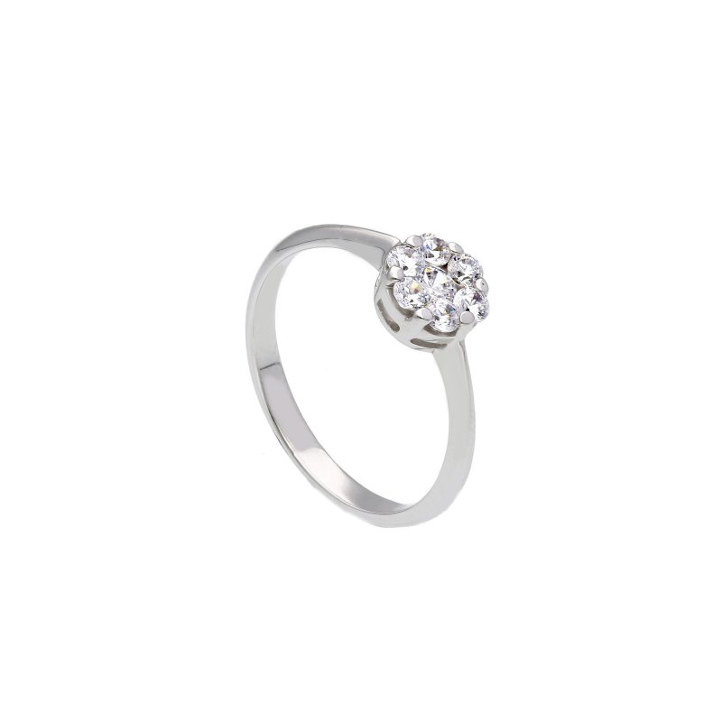 Songa Antonio - Anello Elemento Centrale - Oro Bianco