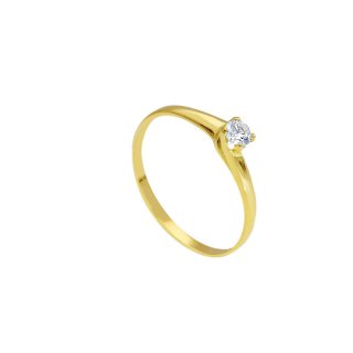 Songa Antonio - Anello Solitario - Oro Giallo