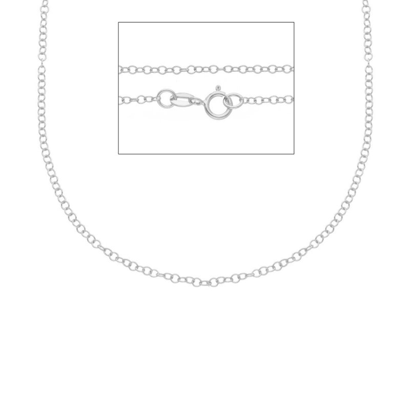 Songa Antonio - Catena Girocollo - Oro Bianco - 42+3Cm