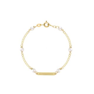 Songa Antonio - Bracciale Baby Targa - Oro Giallo