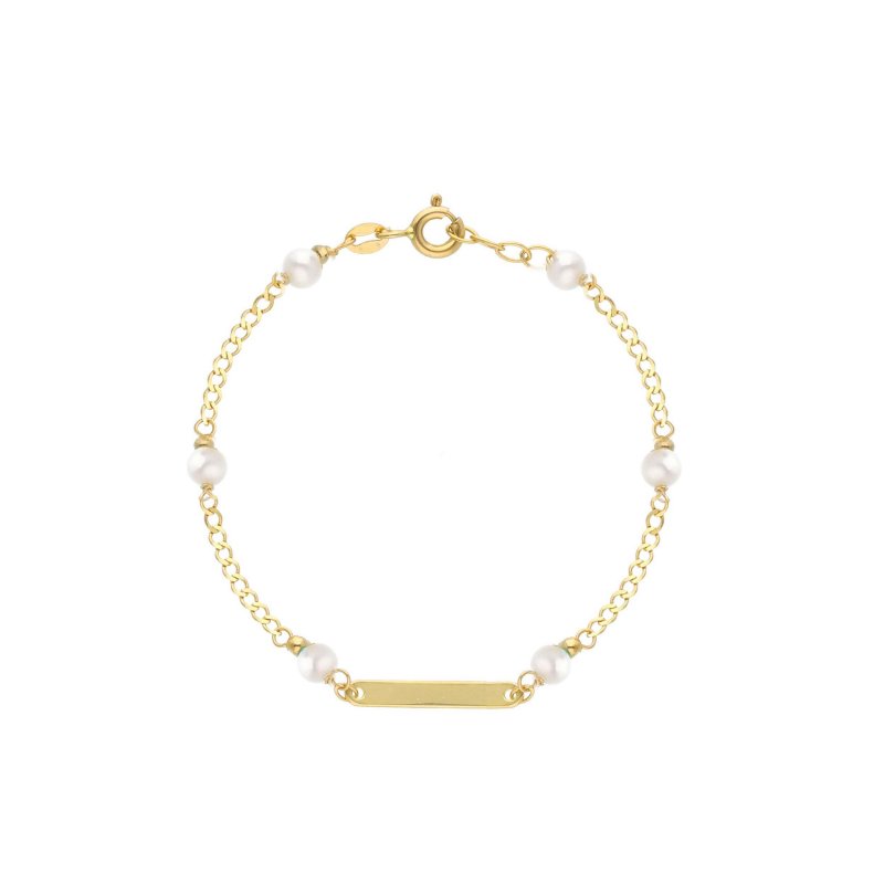 Songa Antonio - Bracciale Baby Targa - Oro Giallo