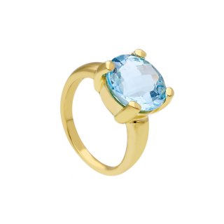 Songa Antonio - Anello Solitario - Oro Giallo - Topazio