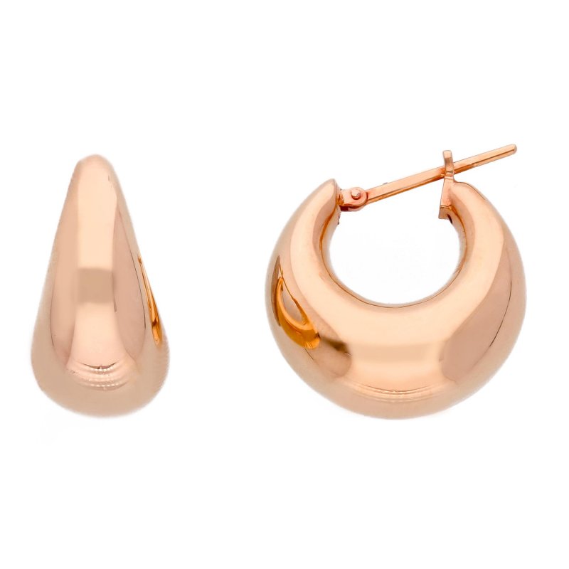 Songa Antonio - Orecchini Cerchio - Oro Rosa - 10Mm