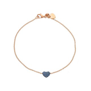 Songa Antonio - Bracciale Elemento Centrale - Oro Rosa - Zaffiro