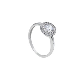 Songa Antonio - Anello Solitario - Oro Bianco