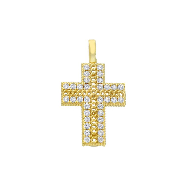 Songa Antonio - Ciondolo Oro Giallo - Zirconia Cubica