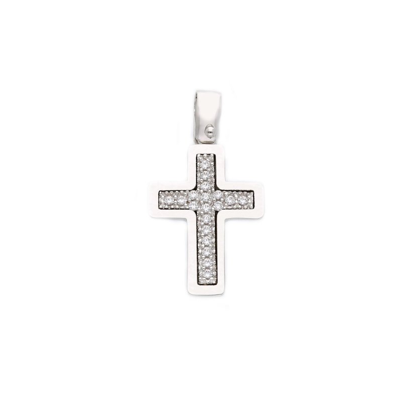 Songa Antonio - Croci - Oro Bianco - Zirconia