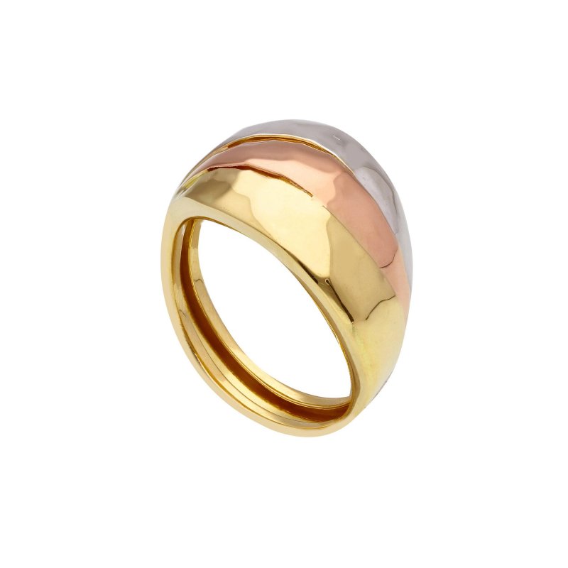 Songa Antonio - Anello Fascia - Oro Tre Colori