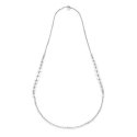Collana Lunga Argentata Lux