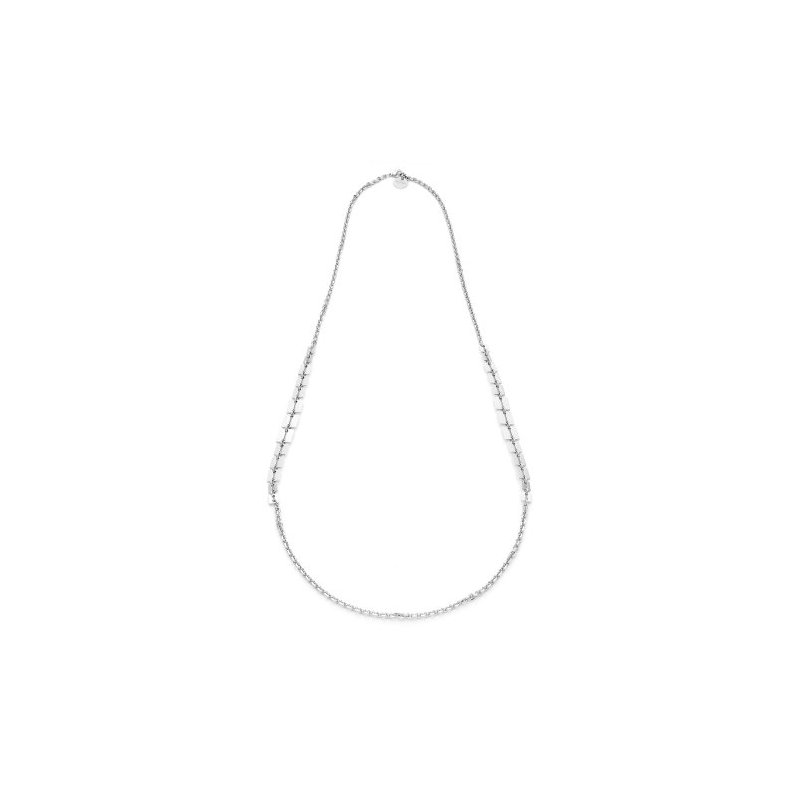 Collana Lunga Argentata Lux