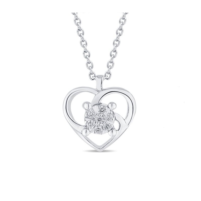 Bliss - Collierino In Oro Bianco - Diamante
