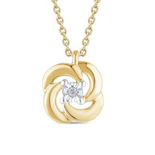 Bliss - Collierino In Oro Giallo - Diamante Rotondo