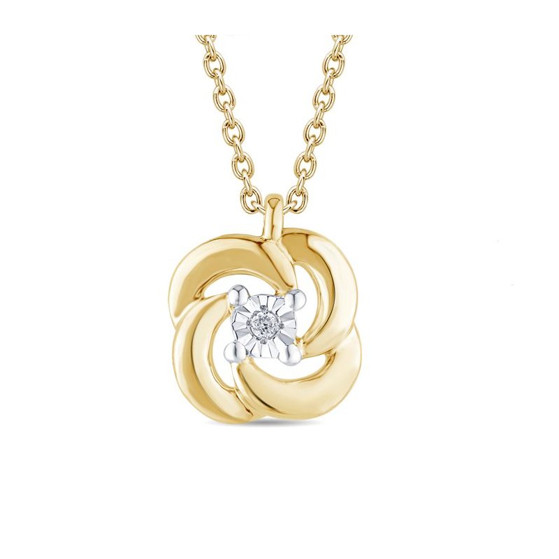 Bliss - Collierino In Oro Giallo - Diamante Rotondo