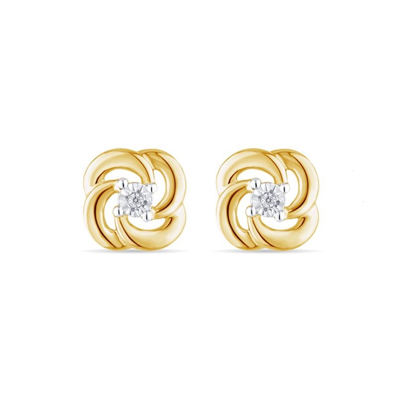 Bliss - Orecchini In Oro Giallo - Diamante Rotondo