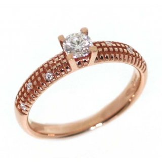 Damiani - Anello Metropolitan - Oro Rosa - Diamante