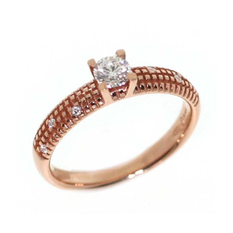 Damiani - Anello Metropolitan - Oro Rosa - Diamante