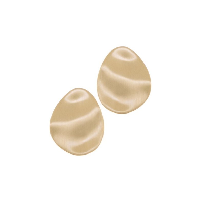 Aquaforte - Orecchini Foglie Grandi - Oro Giallo - Ag 925‰