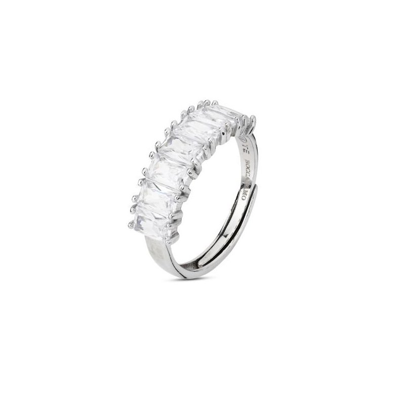 Boccadamo - An528 Anello Argento - Zirconi