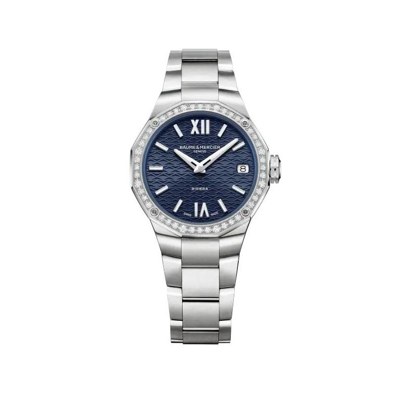 Baume&Mercier - Riviera 10765 - Acciaio - Diamanti
