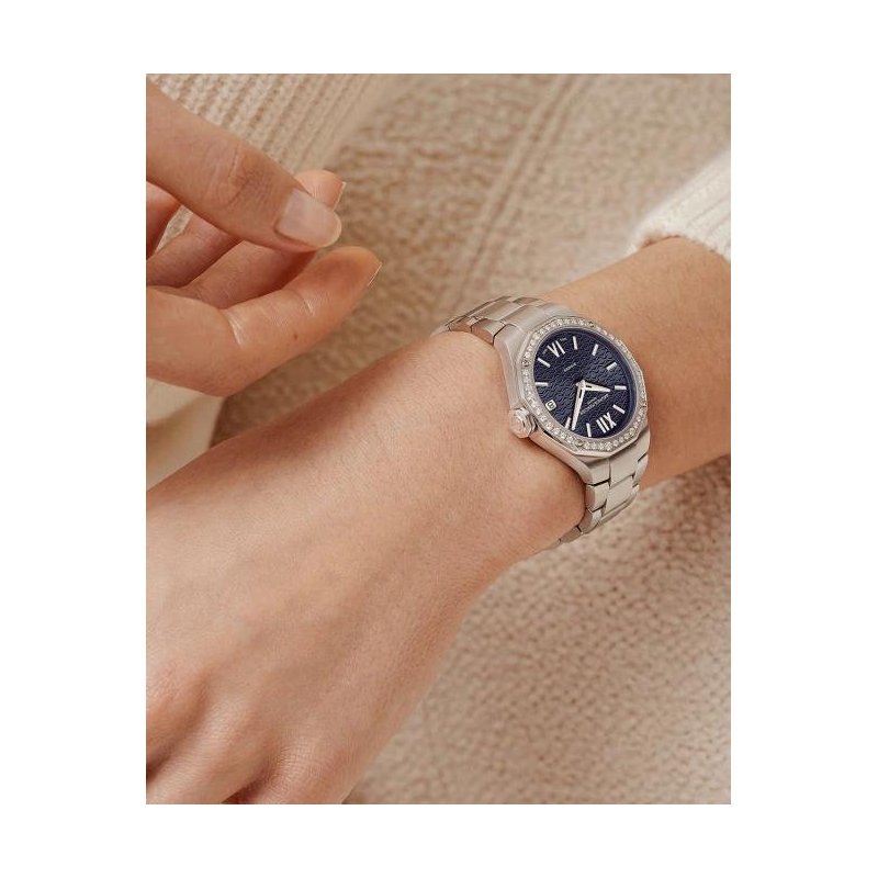 Baume&Mercier - Riviera 10765 - Acciaio - Diamanti
