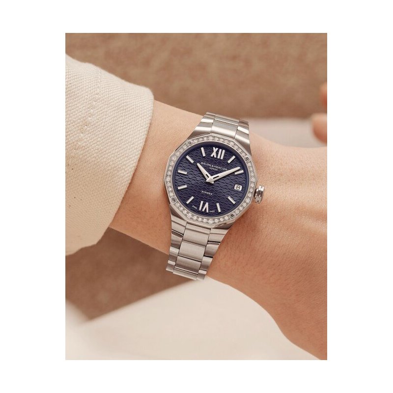Baume&Mercier - Riviera 10765 - Acciaio - Diamanti