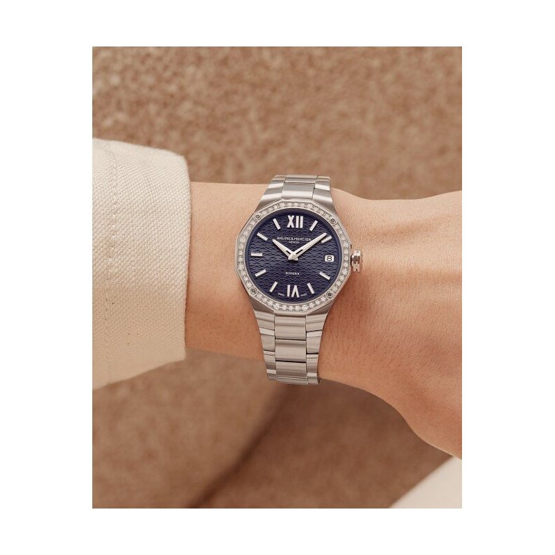 Baume&Mercier - Riviera 10765 - Acciaio - Diamanti