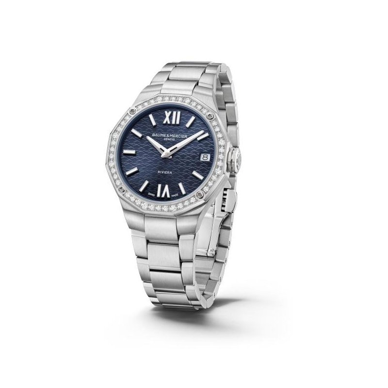 Baume&Mercier - Riviera 10765 - Acciaio - Diamanti