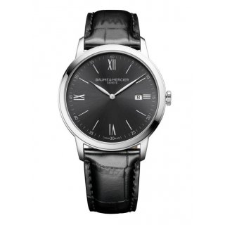 Baume&Mercier - Classima 10416 - Acciaio - Pelle