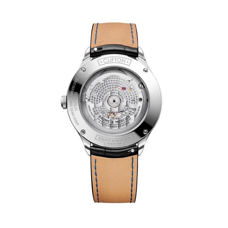 Baume&Mercier - Clifton Baumatic - Automatico - Pelle