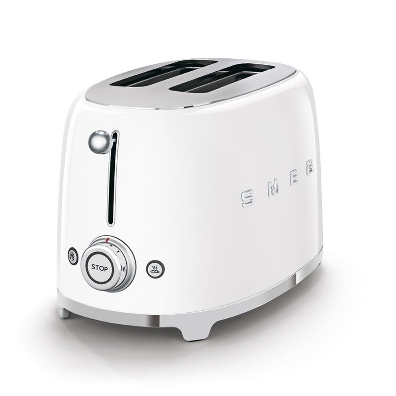 Smeg - Tostapane Bianco 2 Fette - Lucido - 50'S Style