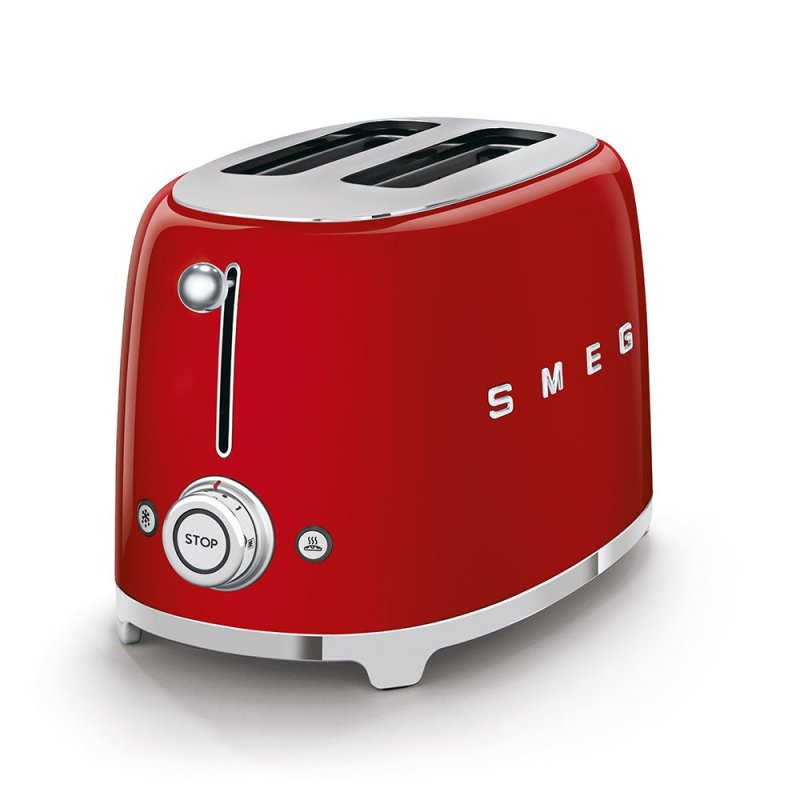 Smeg - Tostapane Rosso 2 Fette - Lucido - 50'S Style