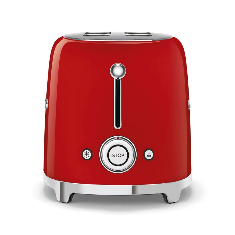 Smeg - Tostapane Rosso 2 Fette - Lucido - 50'S Style