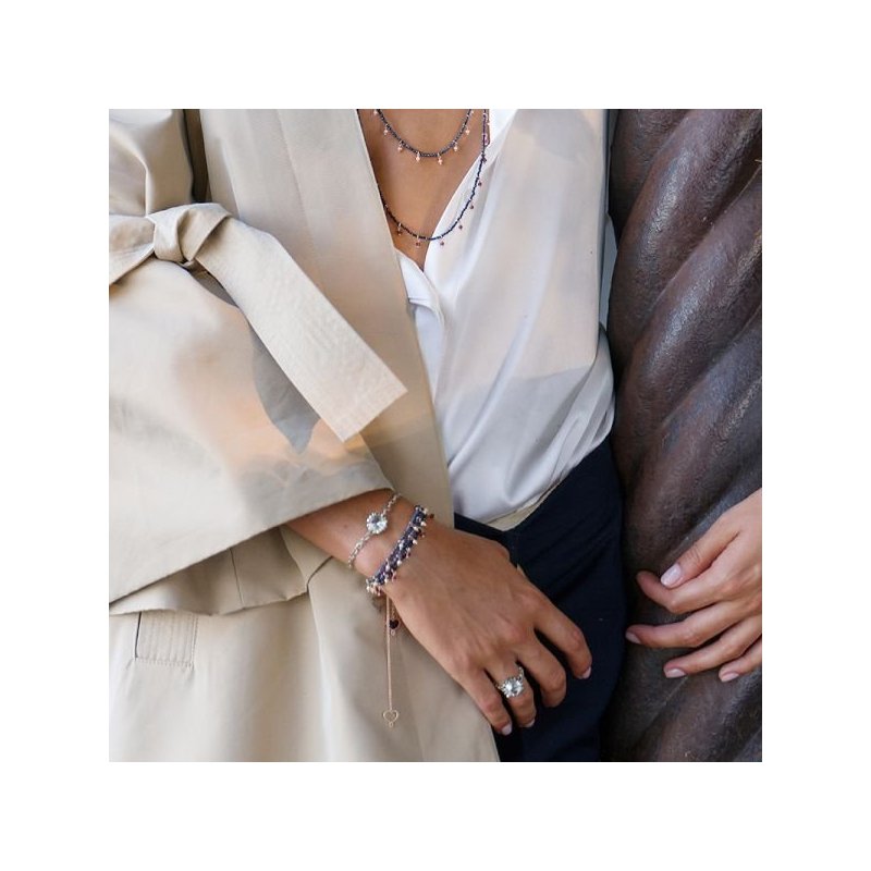 Maman Et Sophie - Bracciale Zaffiro - Argento 925