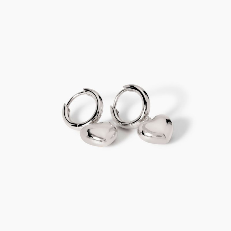 Mabina - Orecchini In Argento 925 - Cuore Pendenti