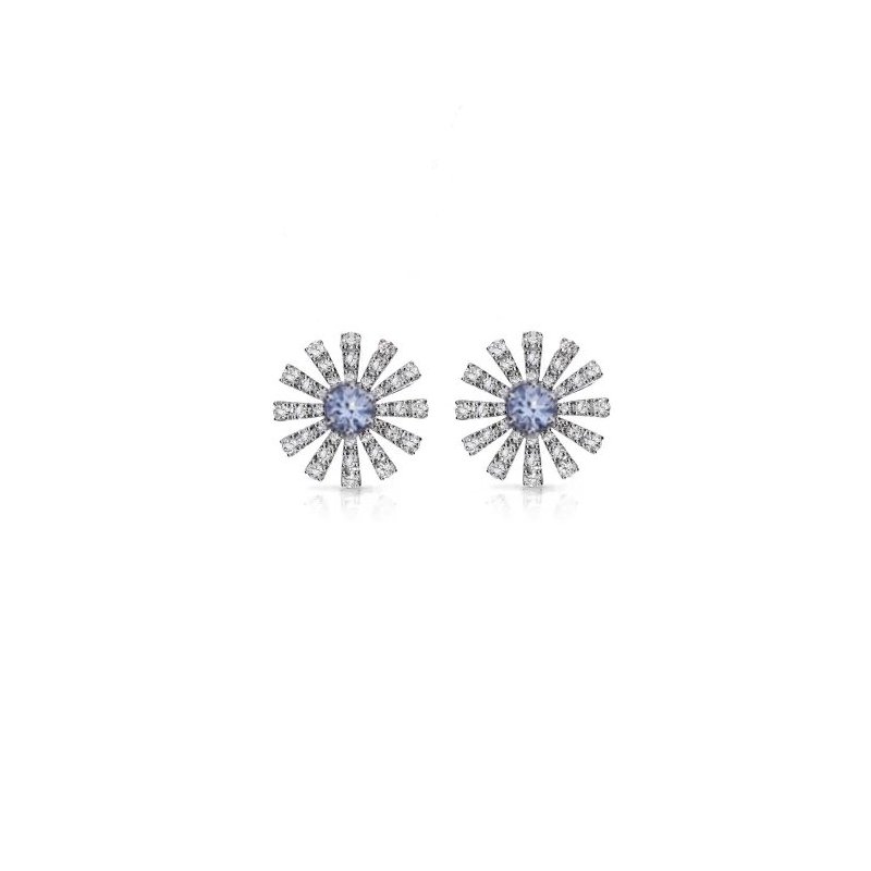Damiani - Orecchini Margherita - Oro Bianco - Acquamarina
