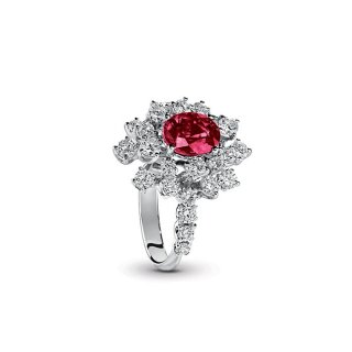 Damiani - Anello Mimosa - Oro Bianco - Diamante/Rubino