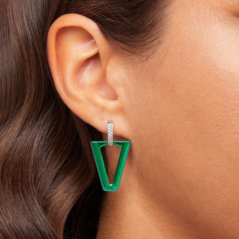 Valentina Ferragni - Uali Metallic Green - Argento - Zirconia
