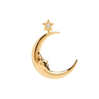 Valentina Ferragni - Orecchino Luna - Oro Giallo