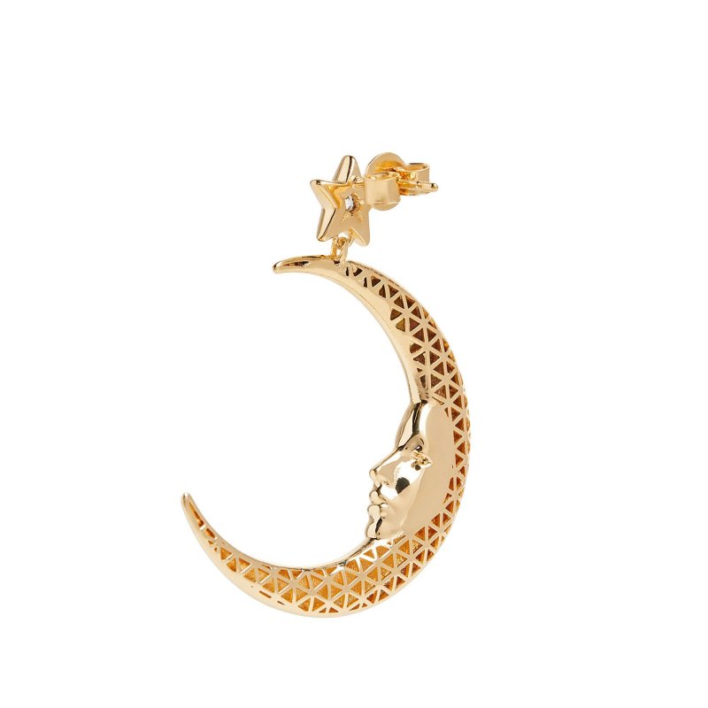 Valentina Ferragni - Orecchino Luna - Oro Giallo
