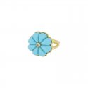 Nivy - Anello Clara - Fiore - Turchese