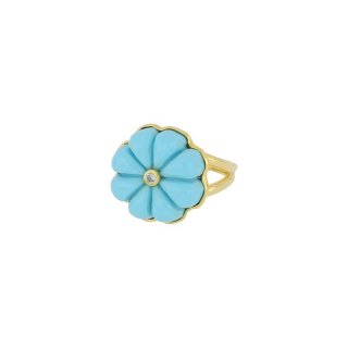 Nivy - Anello Clara - Fiore - Turchese