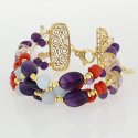 Nivy - Bracciale Elvira - Argento - Corallo
