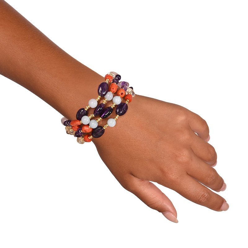 Nivy - Bracciale Elvira - Argento - Corallo