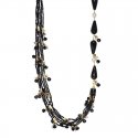 Nivy - Collana Aura - Onice Nero - Perle