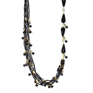 Nivy - Collana Aura - Onice Nero - Perle