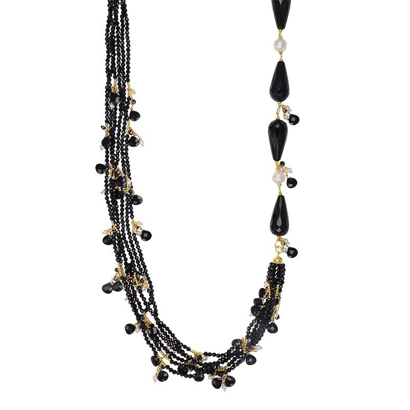 Nivy - Collana Aura - Onice Nero - Perle