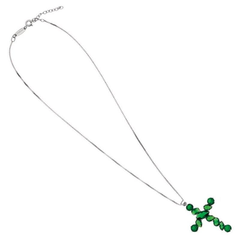 Ottaviani - Collana Croce Smeraldo - Argento 925
