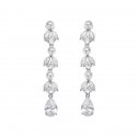 Ottaviani - Orecchini Rodiati - Cubic Zirconia - Perle